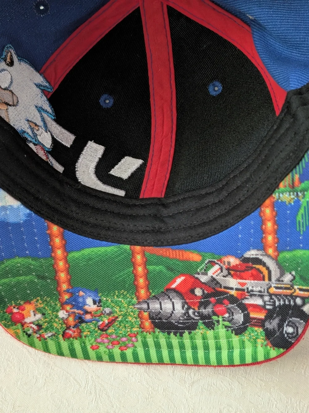 Cotton snapback baseball cap, Sonic the Hedgehog by SEGA, vintage 1990s